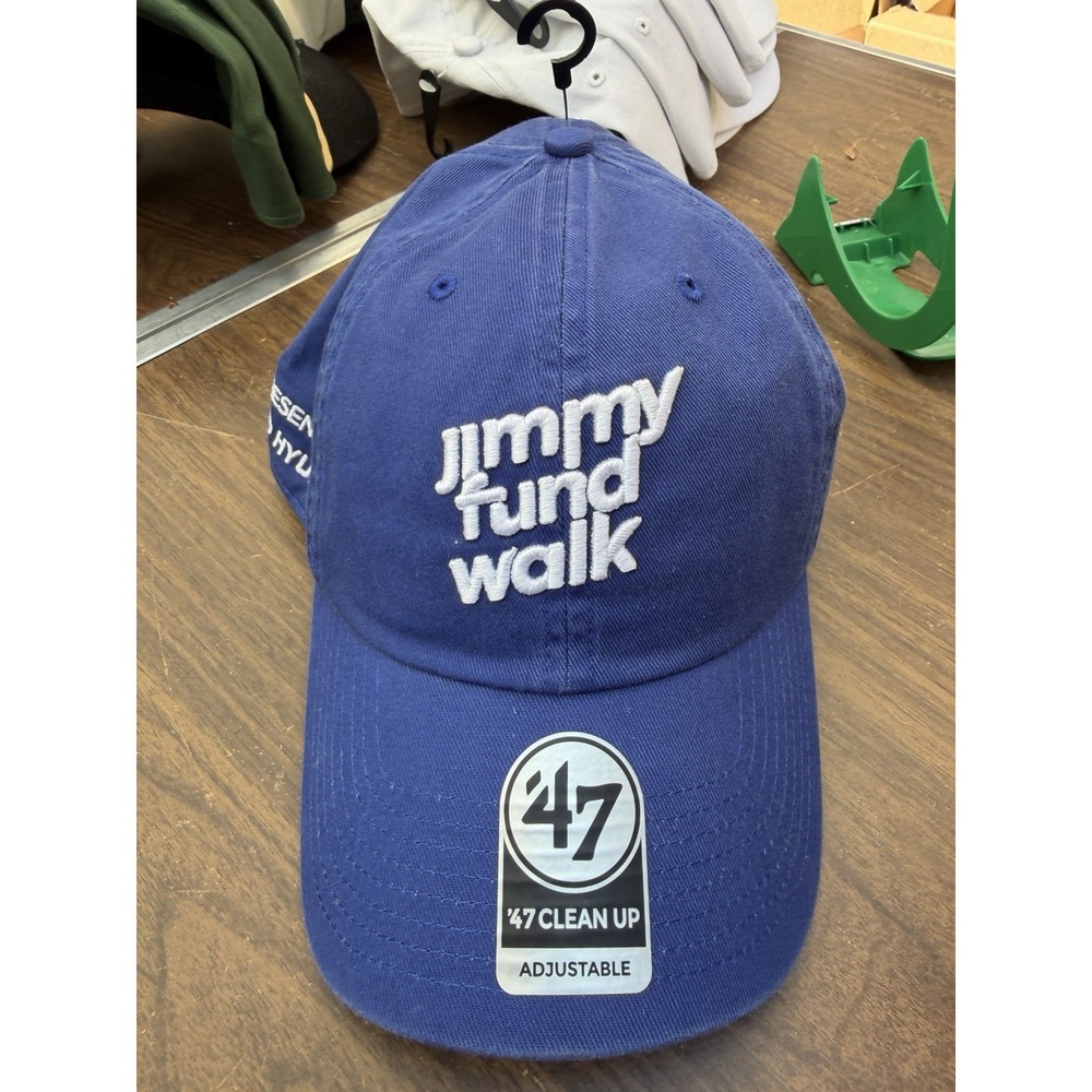 Jimmy Fund Walk 47 Brand Boston Clean Up Hat Strap Back One Size Cap NEW